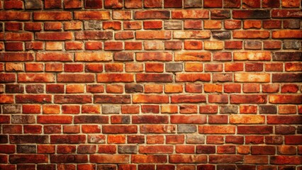 Vintage red brick wall background perfect for rustic or industrial settings