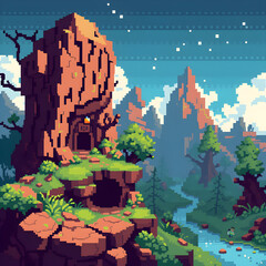 landscape with castle