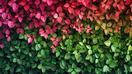 Obraz premium Red and Green Foliage