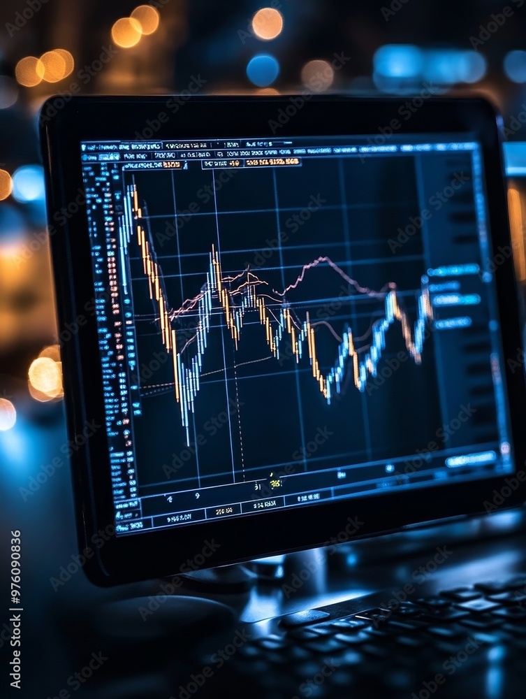 Aufkleber analyzing commodity price trends and the commodity market. this image shows a computer screen displa