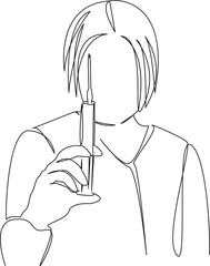 One continuous single drawing line art flat doodle  nurse, syringe, doctor, hospital, person, vaccination, medicine, care, adult. Isolated image hand draw contour on a white background

