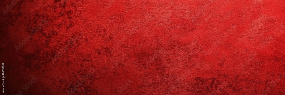 Poster deep red textured background with rough abstract patterns and rich tones, creating a bold and dramat