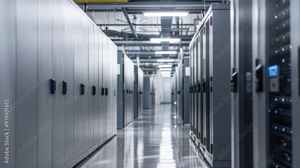 Poster energy efficient data center with advanced cooling solutions and optimized hardware design