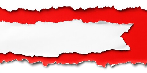 Torn Red Paper Background for Creative Design