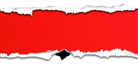 Torn Red Paper Background for Creative Design