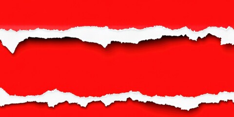 Torn Red Paper Background for Creative Design