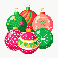 Christmas balls and decorations