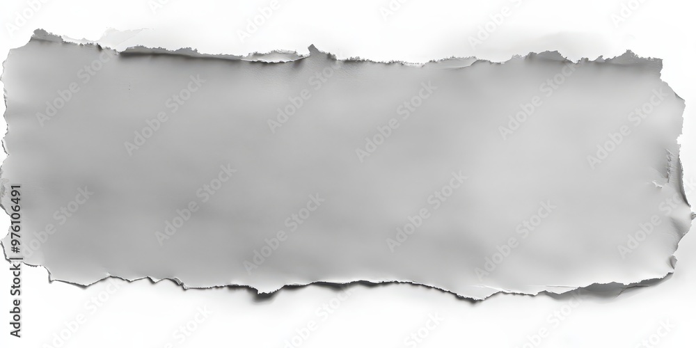 Poster torn paper texture with rough edges for background use