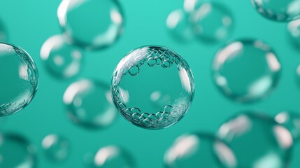 Greenhouse gas bubbles in atmosphere, trapped solar radiation