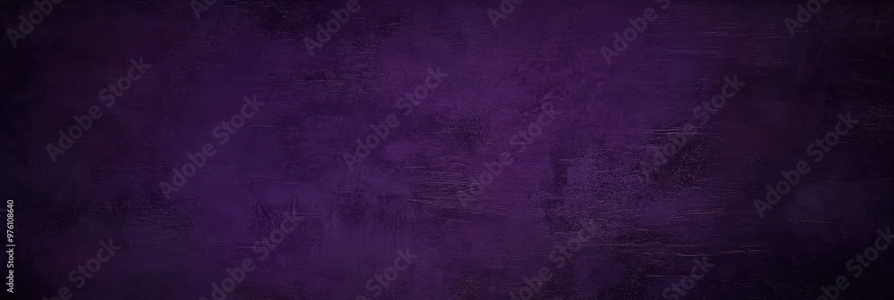 Poster dark textured purple background with rough abstract patterns, creating a rich and elegant atmosphere