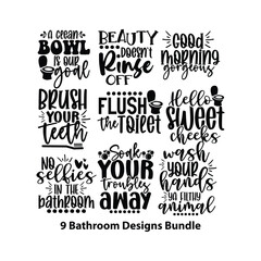 9 Bathroom Designs Bundle