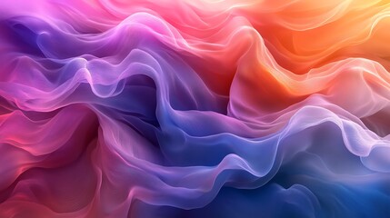 Obraz premium Abstract background. Colorful twisted shapes in motion. Digital art for poster, flyer, banner background
