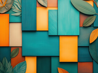 A vibrant social media feed displaying a variety of colorful posts, ranging from food to fashion, with viral hashtags.