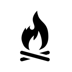 campfire, bonfire, burn icon vector