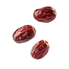 Obraz premium Falling Date fruit isolated on transparency background