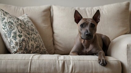 Grey Thai Ridgeback Dog Doggy Pet