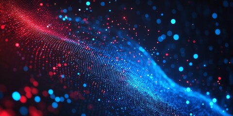 This image artistically illustrates the intricate digital flow of data, showcasing advanced networking capabilities and modern technology in a captivating manner, leaving a lasting impression