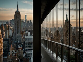 Obraz premium Manhattan's iconic skyscrapers and historic buildings