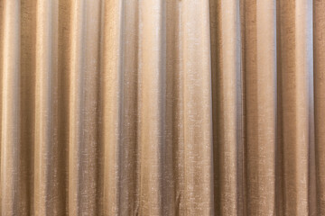 Light brown curtains in the bedroom