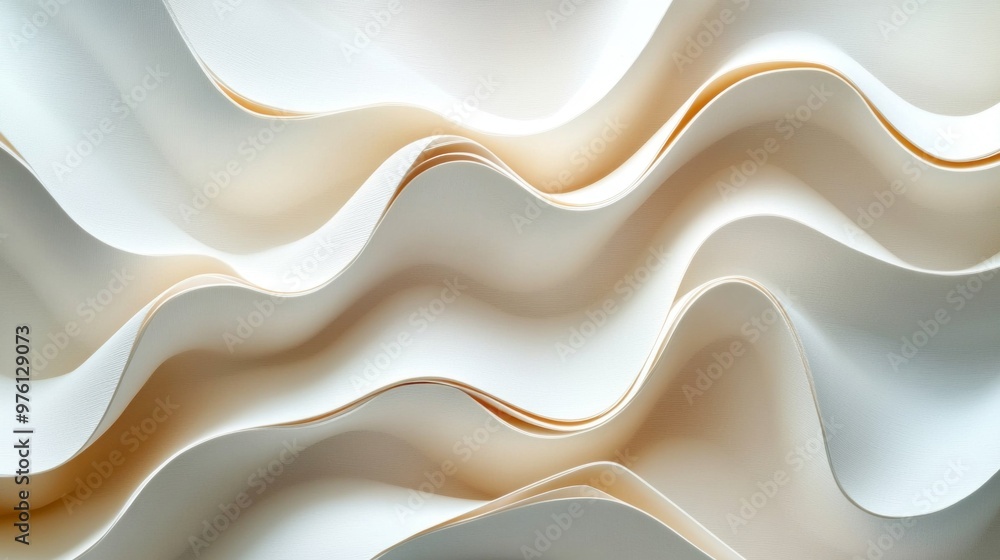 Poster the image is a white wave with a brownish tint