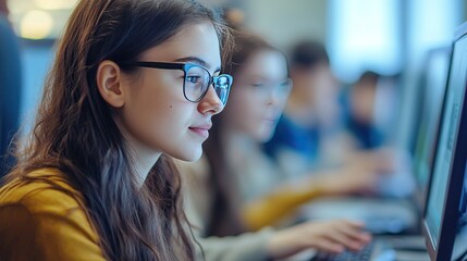 A schools IT department working on integrating new educational software, ensuring a smooth transition for teachers and students.