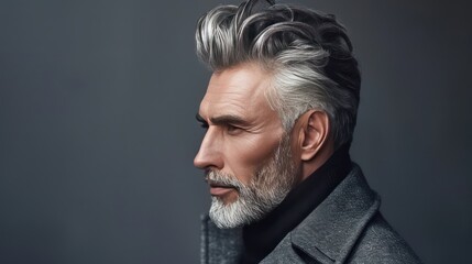 Portrait of a Man with Gray Hair
