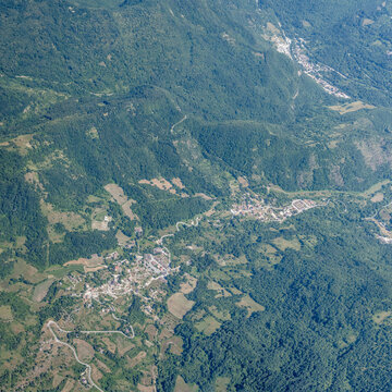 Predilama and Pretare aerial, Italy