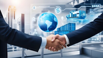 Business Handshake for International Trade