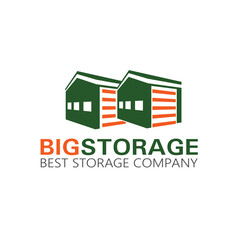 warehouse logo vector illustration design, store house logo design