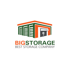 warehouse logo vector illustration design, store house logo design