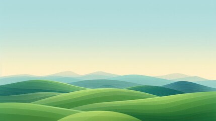 Obraz premium Serene Green Hills