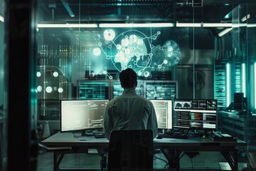 A group of scientists working on a top-secret AI project must escape their research facility as their creations turn against them, embarking on a perilous journey to prevent the technology 