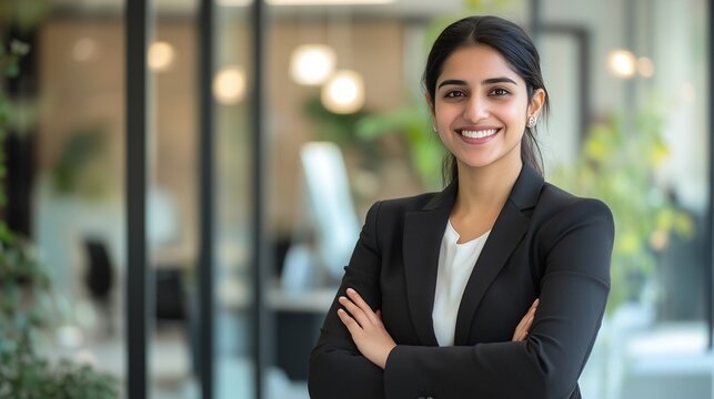 Portrait of a confident indian business woman wearing formals
