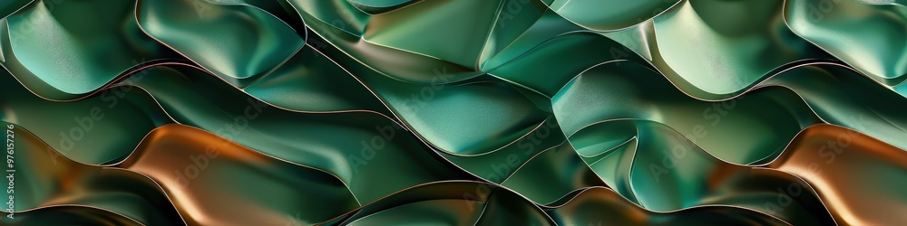 Poster an artistic 3d abstract background featuring fluid geometric patterns and subtle gradients in shades