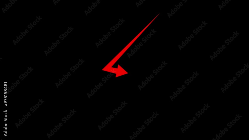 Poster animated arrow growth up and down icon on background. abstract business graph chart icon animation. 