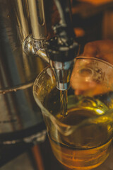 The process of making candles in the workshop