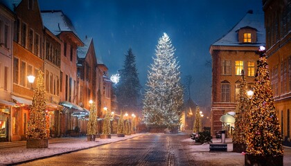  new year's streets and christmas 