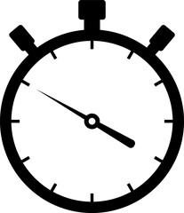 Shortest time stopwatch vector icon