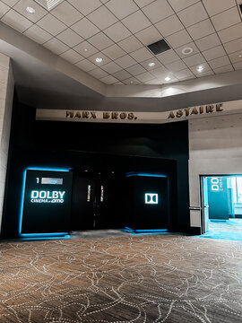 Dolby Cinema at AMC Lincoln Square 13 interior. Manhattan New York City
