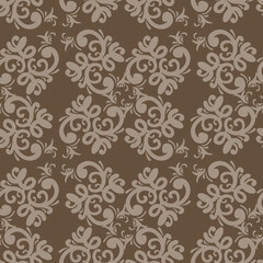 Ornate twigs vintage  background wall paper seamless texture A.