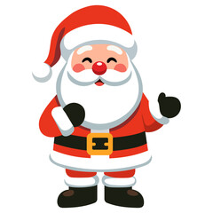 Cartoon vector Santa Claus Christmas cartoon character