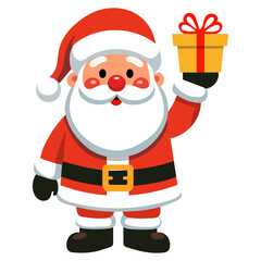 Cartoon vector Santa Claus Christmas cartoon character