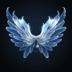 The wings of a bird are lit up with a golden glow, creating a sense of warmth