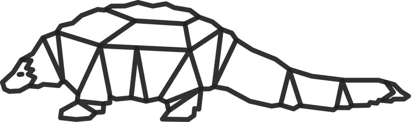 Pangolin. pangolin vector design. Geometric pangolin