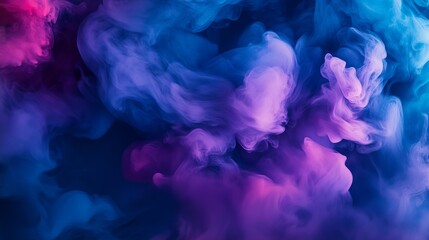 Fototapeta premium Colorful smoke bomb exploding creating abstract shapes and forms