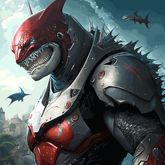 robot shark hero