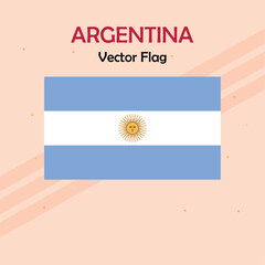 Argentina vector flag lines and stock 