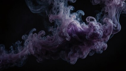 Purple smoke swirling mysteriously against a dark, eerie background.