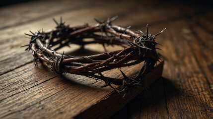 crucifixion crown made of thorns