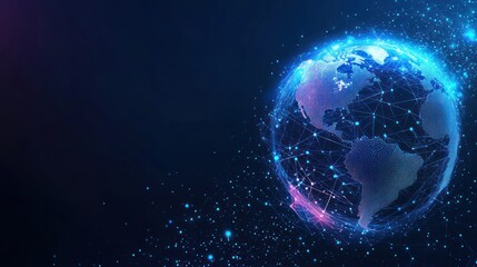 Obraz premium Global Network Connection